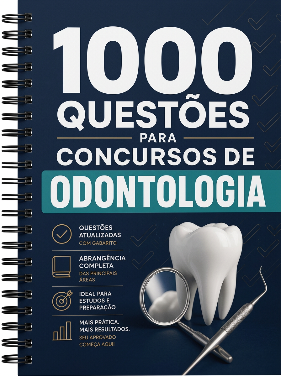 Caderno em espiral: 1.000 Questões para Concursos de Odontologia